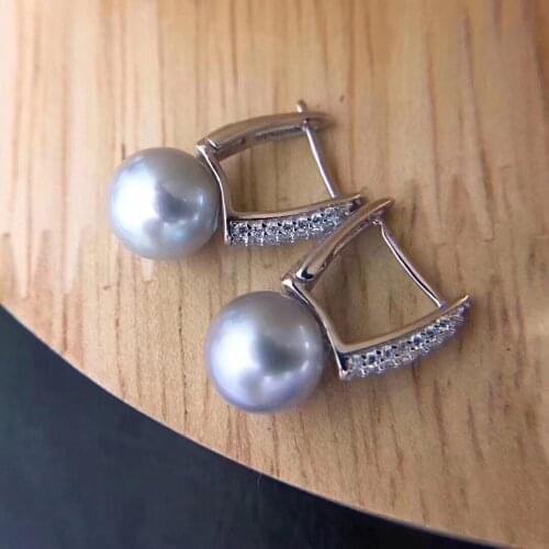 New 925 Sterling Silver Earrings Fashion Stud Earrings Settings Findings Jewelry Parts Fittings Womens Accessories