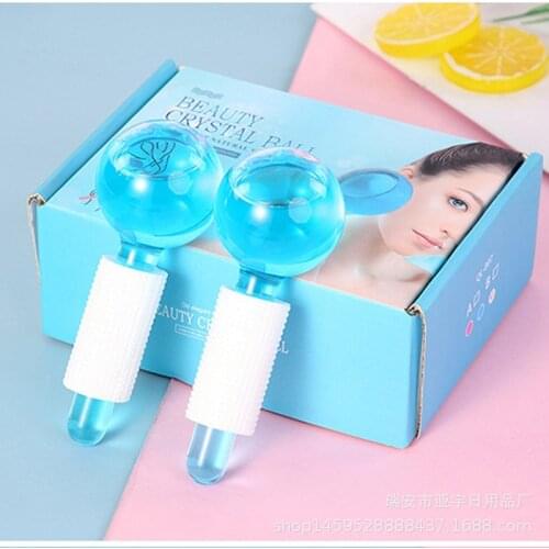 Ice Hockey Beauty Ball Powder Crystal Ice Hockey Ice Therapy Facial Massage Glass Beauty Ball Ice Wave Ball