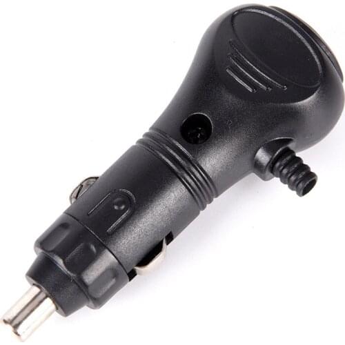 1PC Motor Car Cigarette Lighter Socket Plug LED With Switch Male Charger Connector Wholesale