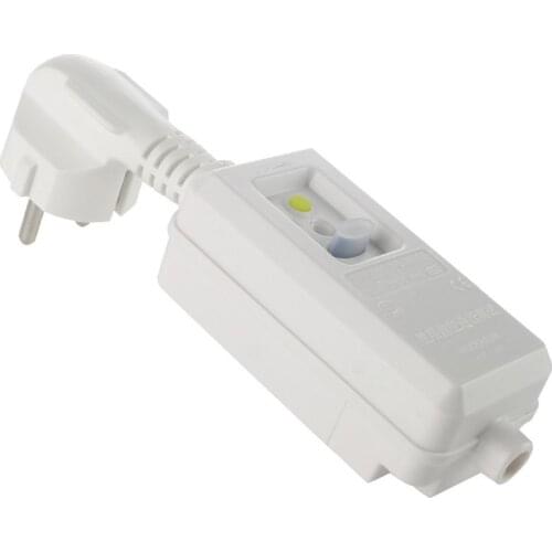 EU Europe Germany France 4.8mm Plug 16A Rewirable Self-wiring Leakage Protection Plug RCD Circuit Breakers Electrical Plug