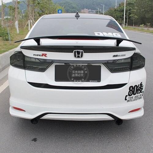 For Honda City Spoiler 2008 09 10 11 12 13 14 15 16 17-2021 High Quality ABS Material Car Rear Trunk Wing Accessories Body Kit
