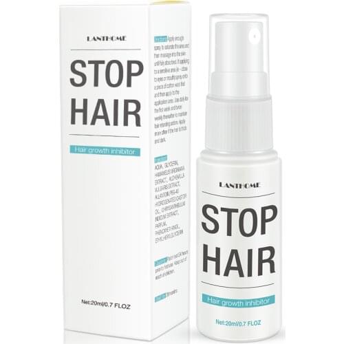 20ml Powerful Permanent Painless Hair Removal Spray Stop Hair Growth Inhibitor Shrink Pores Skin Smooth Repair Essence