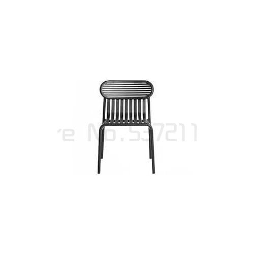 Balcony tables and chairs outdoor courtyard Cafe milk tea shop bar simple iron leisure chair