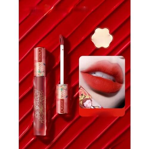 TT New Catkin Qingping Lelian Famous Light Face Lip Lacquer No Stain on Cup Sticky Mouth Moisturizing