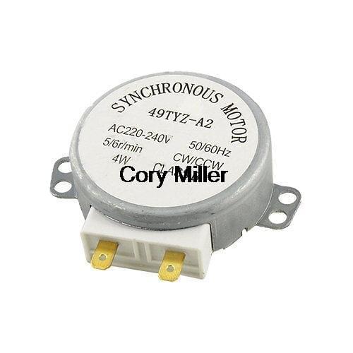 Microwave Oven Turntable CW CCW Synchronous Motor 5/6RPM AC 220-240V 4W