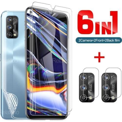 6-in-1 Tempered Glass And Hydraulic Film For Oppo Realme GT Neo 7 4G Global Version For Oppo Realme 7 Pro 8 8 Pro Camera Lens