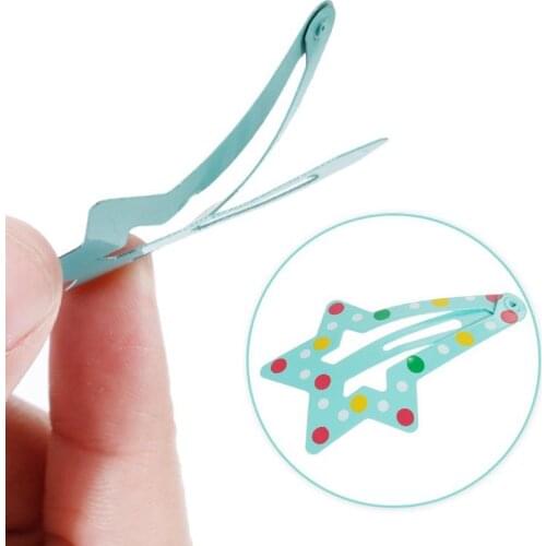 60 60 PCS Cute Snap Hair Clips Non-Slip Metal Barrettes Animal Pattern Hair Pins Cartoon Design Hairpins for Baby Girls Kids