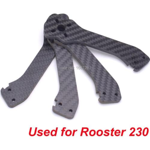 Carbon fiber 4mm arm replace spare part Accessories for Rooster 230 225mm 5" FPV Racing Drone Quadcopter Frame