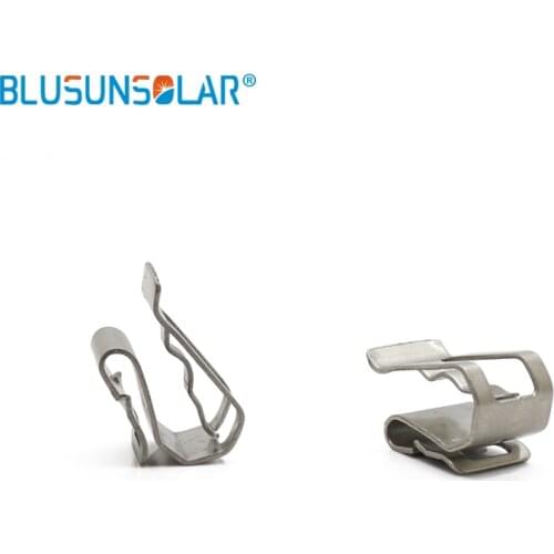 1000 Pcs / Lot SUS 304 Material Big Size 2 X 4mm PV Cable Clips , Solar Cable Fastener Wire Clamp LJ01200 Solar