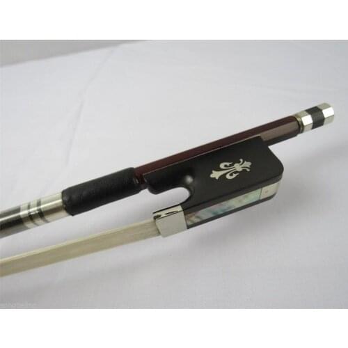 1pcs Strong balanced,strong Brazilian wood flower design cello bow 4/4