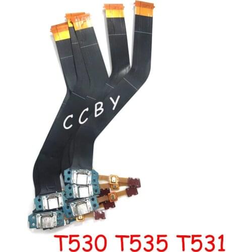 100pcs USB Charging Dock Port Connector Flex Cable For Samsung Galaxy Tab 4 10.1 T530 T535 T531