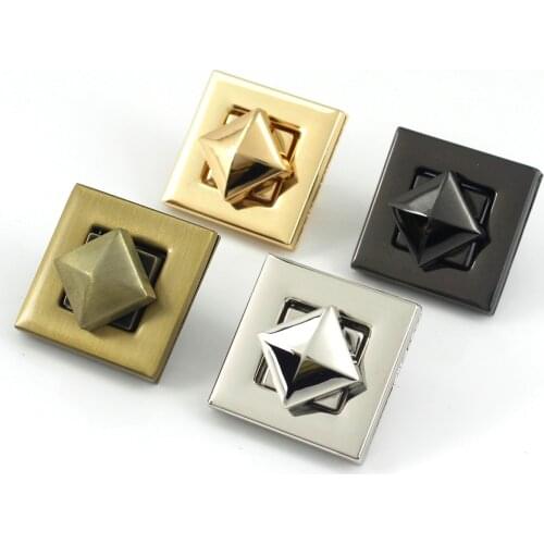 1x Metal Square Turn Lock Clasps Closure buckle Leather Craft Women Bag Purse Handbag Shoulder Closure DIY Accessories