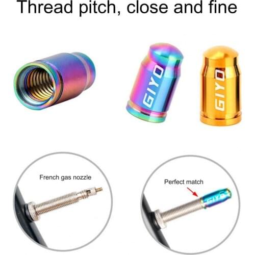 2Pcs Titanium Alloy Bicycle Tire Valve Air Nozzle Dust Cover for Mountain Road Bike колпачки колпачки для колес tubeless