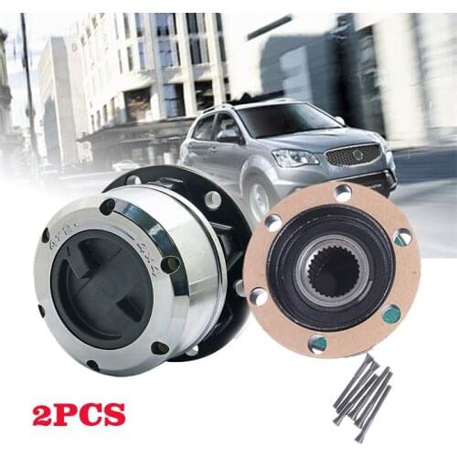 2 pieces x For SSANGYONG Korando II Musso SUV Rexton TD Pick Up Free wheel Locking hubs B035 AVM450
