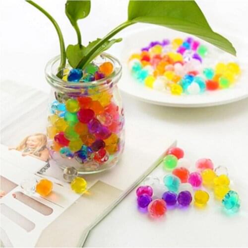 200Pcs Interesting Crystal Mud Hydrogel Crystal Soil Water Beads Vase potted bonsai Soil Grow Magic Balls Decoration Supplies