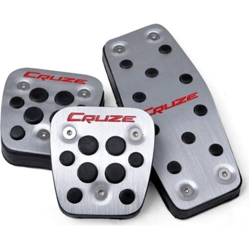 Aluminum Car Accelerator pedal Brake Pedal Clutch Pedals For chevrolet cruze 2009 - 2016 Non-Slip