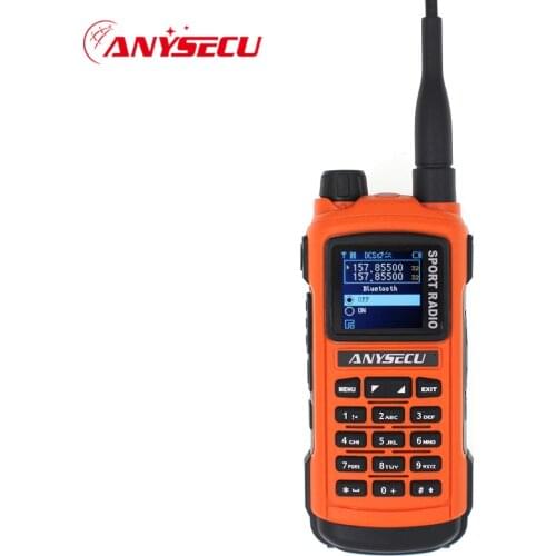 Anysecu AC-580 Bluetooth Walkie Talkie Professional Sports Radio VHF 136-174MHz UHF 400-520MHz 5W Radio Station GP8800