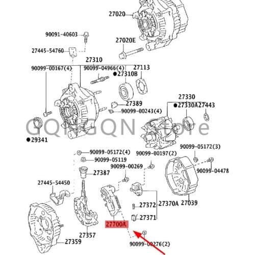CAR generator voltage stabilizer assembly 1979-1988 Toy ot aCOR SA TER CEL COR OLL A 2 generator voltage stabilizer