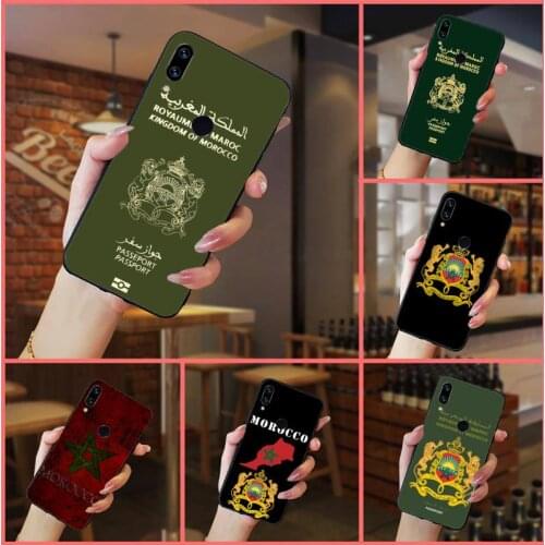 Morocco Flag Coat Of Arms coque shell capa cover Phone Case For Xiaomi Redmi note 7 8 9 t k30 max3 9 s 10 pro lite