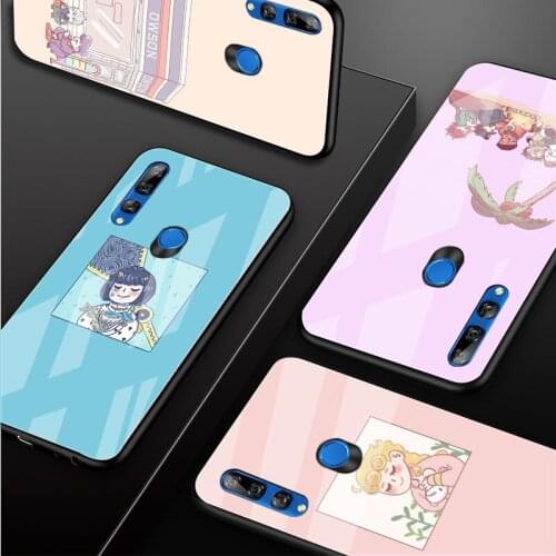 JoJos Bizarre Adventure Tempered Glass Phone Case For Huawei honor 8X 9 10i 20i 20Lite 20Pro 30 Pro Cover Shell