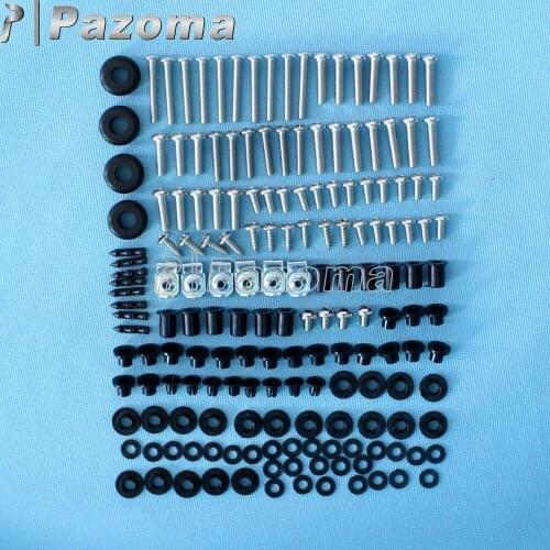 Black Motorcycle Fairing Bolt Fastener Body Screws Washers Nuts for Honda CBR600RR 2007-2011