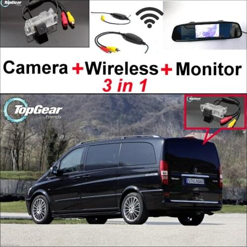 For Mercedes Benz Vito / V Class 3 in 1 Special WiFi Camera + Wireless Receiver + Mirror Screen Rear View BackUp Parking System