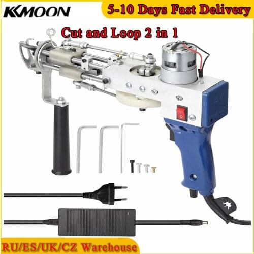 Electric Carpet Tufting Weaving Machine Flocking Device Industrial Embroidery Tool Cut-Pile Loop-Pile Knitting Equipment