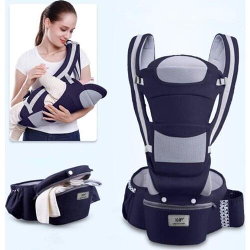 0-48M Ergonomic Baby Carrier 15 Using Way Infant Baby Hipseat Carrier Front Facing Ergonomic Kangaroo Baby Wrap Sling Travel