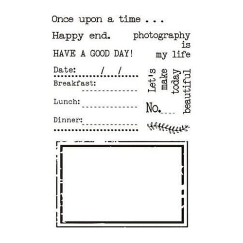 Daily catering Clear Stamp for Scrapbooking Transparent Silicone Rubber DIY Photo Album Decor 667