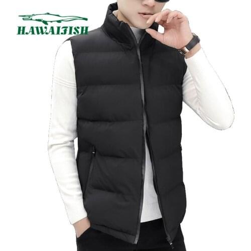 Hawaifish brand vest male New Autumn Warm Sleeveless Jackets Male Winter Casual Waistcoat Vest Plus Size Veste Homme Brand