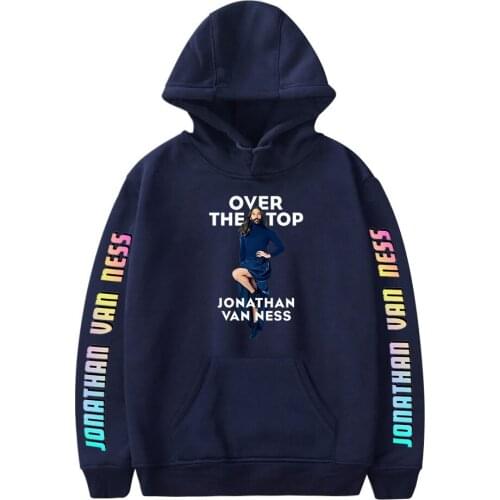 New Arrival jonathan van ness Hoodie Sweatshirts Men Women Print Pullover Harajuku Tracksui Clothes Hip Hop Kids Pullovers