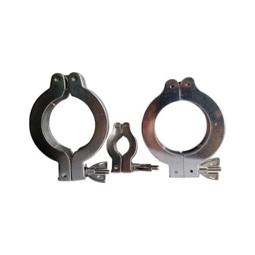 Lot of 10 clamp KF25 aluminum new vacuum pump flange mounting parts O ring and support not included