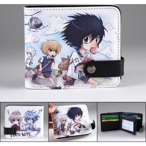 Death Note Anime Synthetic Leather Wallet L Lawliet Card Holder Purse