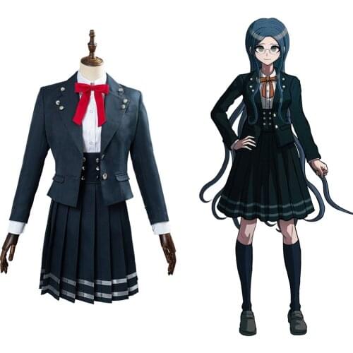 Danganronpa V3 Cosplay Shirogane Tsumugi Cosplay Costume Uniform Skirts Outfits For Girls Halloween Carnival Costume Custom Made