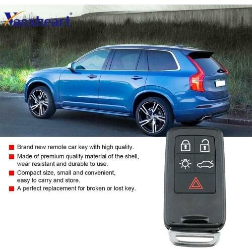KR55WK49264 KR55WK49266 KR55WK49267 434Mhz 5 Button Remote Key Smart Car Key Fob for Volvo XC60 S60 S60L V40 V60 S80 XC70 KYDZ