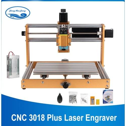 CNC 3018 Plus Laser Engraving Machine Metal Frame Nema17/23 Stepper 52mm Spindle CNC Wood Router,PCB Milling Machine For Metal