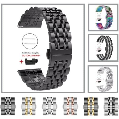 Metal Wrist Band Bracelet For HONOR Magic Watch 2 46mm 42mm Stainless Steel Strap for HONOR MagicWatch 2 20mm 22mm WristBands