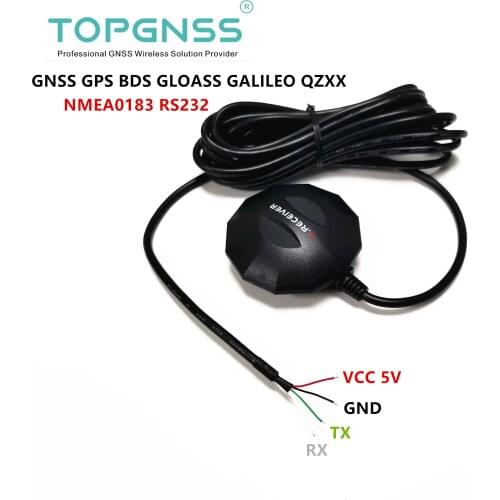 GN803G DIY connetor RS232 GPS GLONASS GALILEO receiver antenna module G-MOUSE NMEA0183 3.3v-5v
