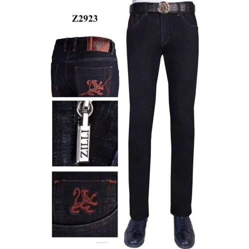 BILLIONAIRE Jeans Cotton cowhide men 2019 new winter Thick Fashion warm comfort embroidery casual pattern zipper free shipping