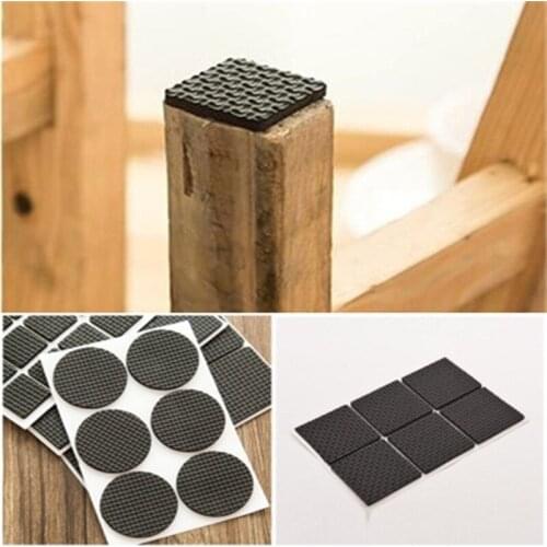 Latest 12 Pcs Furniture Legs Feet Sticky Mat Sticky Pad Protect Wood Floor Scratch