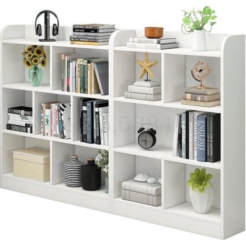 Simple Modern Anti-collision Round Corner Bookshelves Free Combination Student Simple Bookshelves