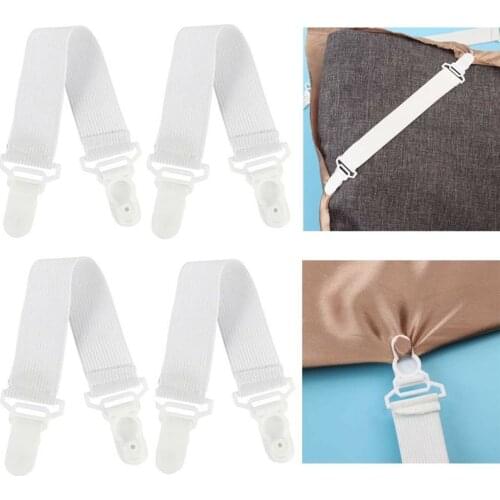 4Pcs Buckle Elastic Band For Bed Gum Sheet Mattress Cover Blankets Elastic Tape Home Grippers Clip Holder Rubber Fasteners Clip