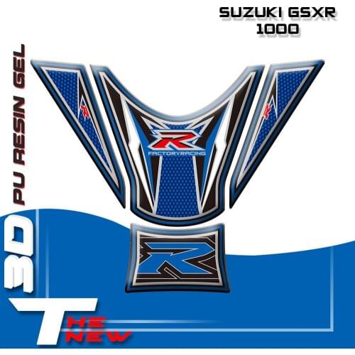 Motorcycle Fishbone Protector Sticker 3D Rubber sticker Motorcycle Tank sticker For Suzuki GSXR 1000 2009 - 2015 10 11 12 13 14