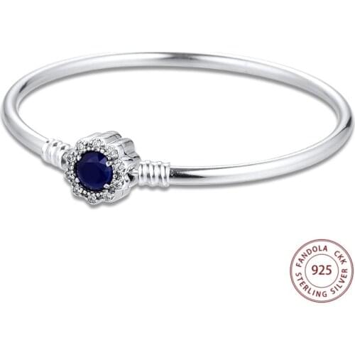 Moments Charm Bangle Argent 925 Sterling Silver Splendid Life Bangles Bracelets for Women Fine Jewelry pulseras