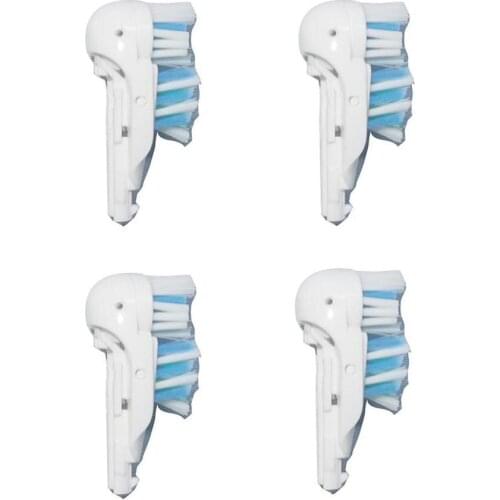 Sensitive Replacement Electric Replacement Toothbrush Heads (4 Count), Dual Clean Rotating Sets for Braun Oral B Cross Action
