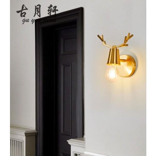 Modern abajur bedroom light lustres bedroom light iron bedroom corridor bedside cabecero de cama monkey lamp wall lamp