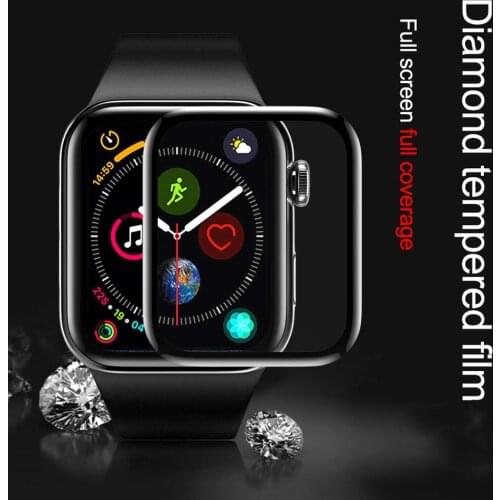 Waterproof screen protector for apple watch 5 4 3 44MM 42MM 40MM 38MM (Not Tempered Soft glass) film for Iwatch 4/5/6/SE