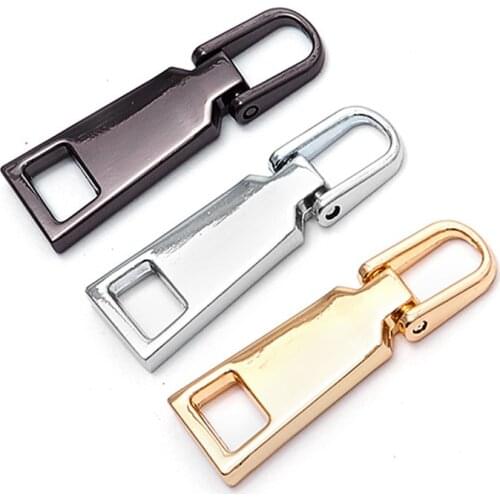 1Pcs 5# Detachable Metal Zipper Pullers for Zipper Sliders Head Zippers Repair Kits Zipper Pull Tab DIY Sewing Accessories