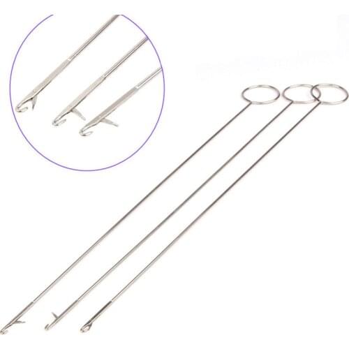 1Piece Stainless Steel Sewing Loop Turner Hook Turning Fabric Tubes Strap Belt Strips Handmade DIY Quitling Tool Accessories