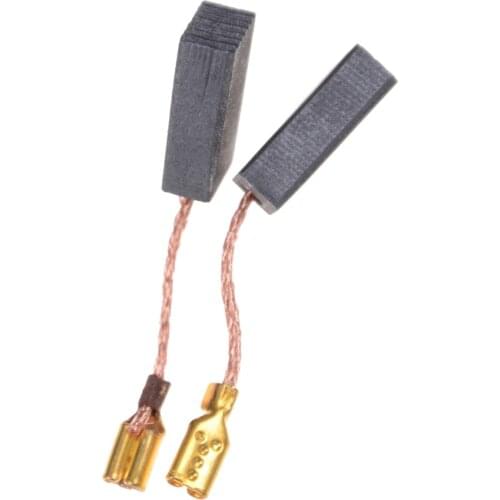 10PCS Tight Copper Wire Graphite Copper Motor Carbon Brushes Set for Electric Hammer/Drill Angle Grindern 15*8*5mm